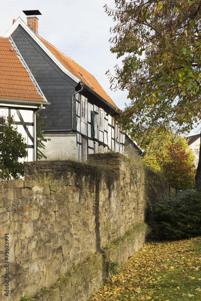 Stadtmauer in Hattingen, NRW, Deutschland Stadtmauer in Hattingen, NRW, Deutschland