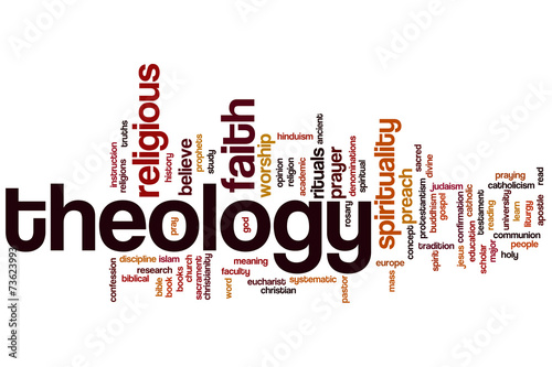 Theology word cloud photo