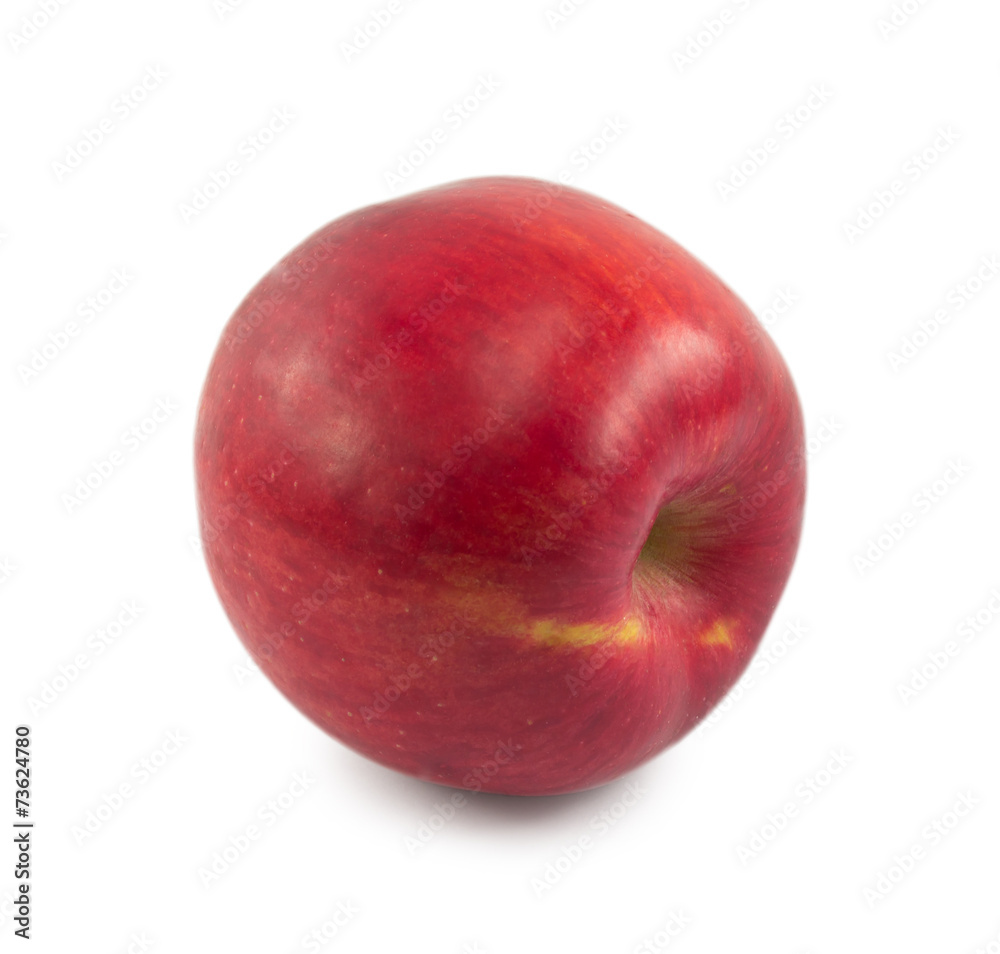 Obraz premium red apple isolated on white background