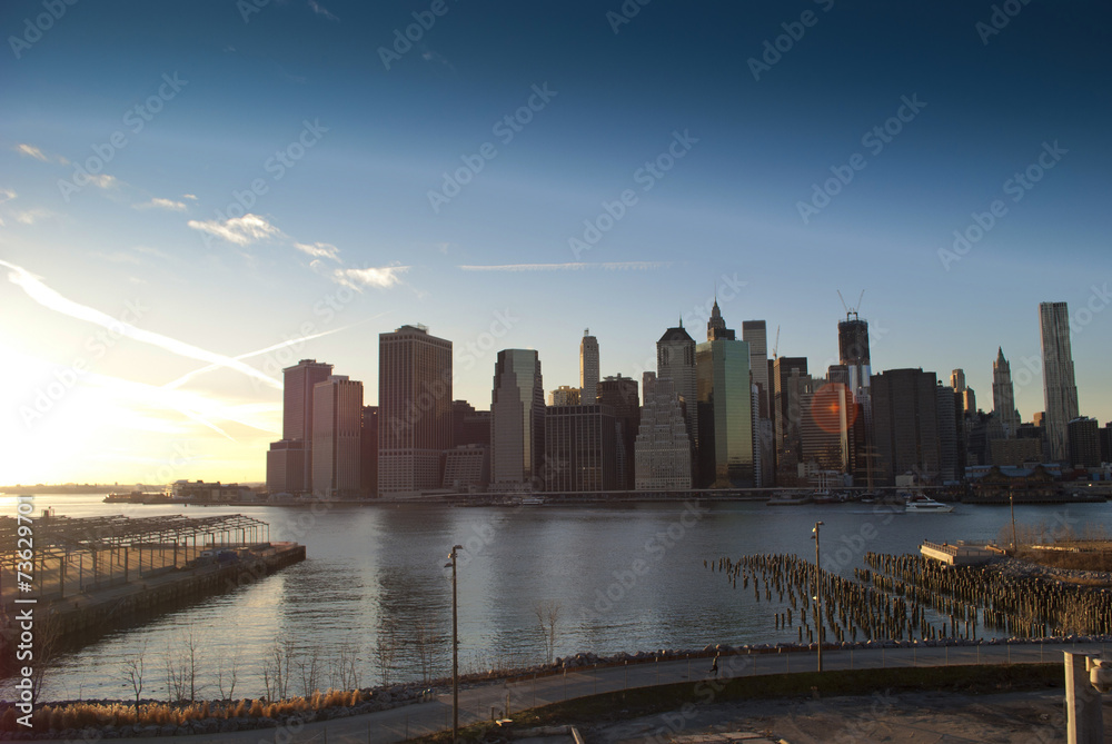 Obraz premium panoramę manhattanu