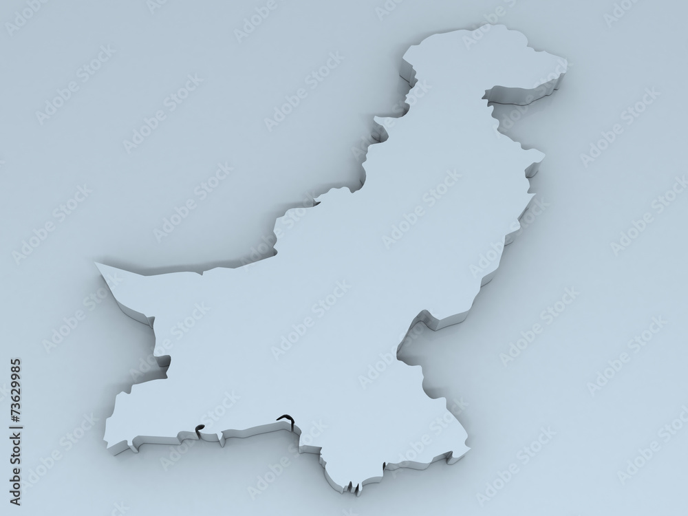 pakistan 3D map
