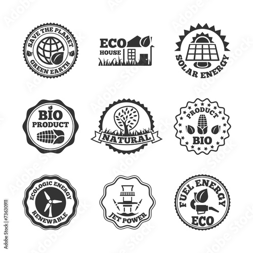 Eco energy labels set