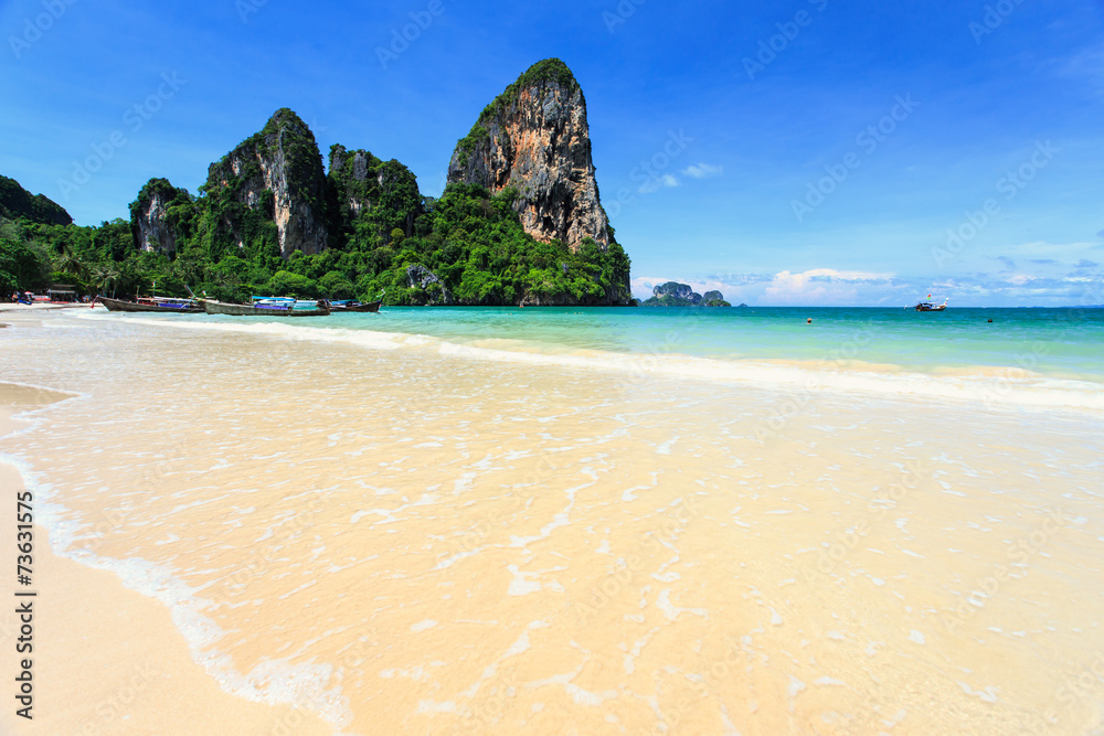 Railay beach, Krabi, Andaman sea Thailand Railay beach, Krabi, Andaman sea Thailand