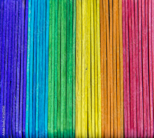 Colorful wooden stripe