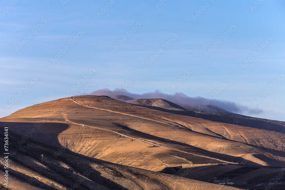 Naklejka premium summit of volcano in Timanfaya national park