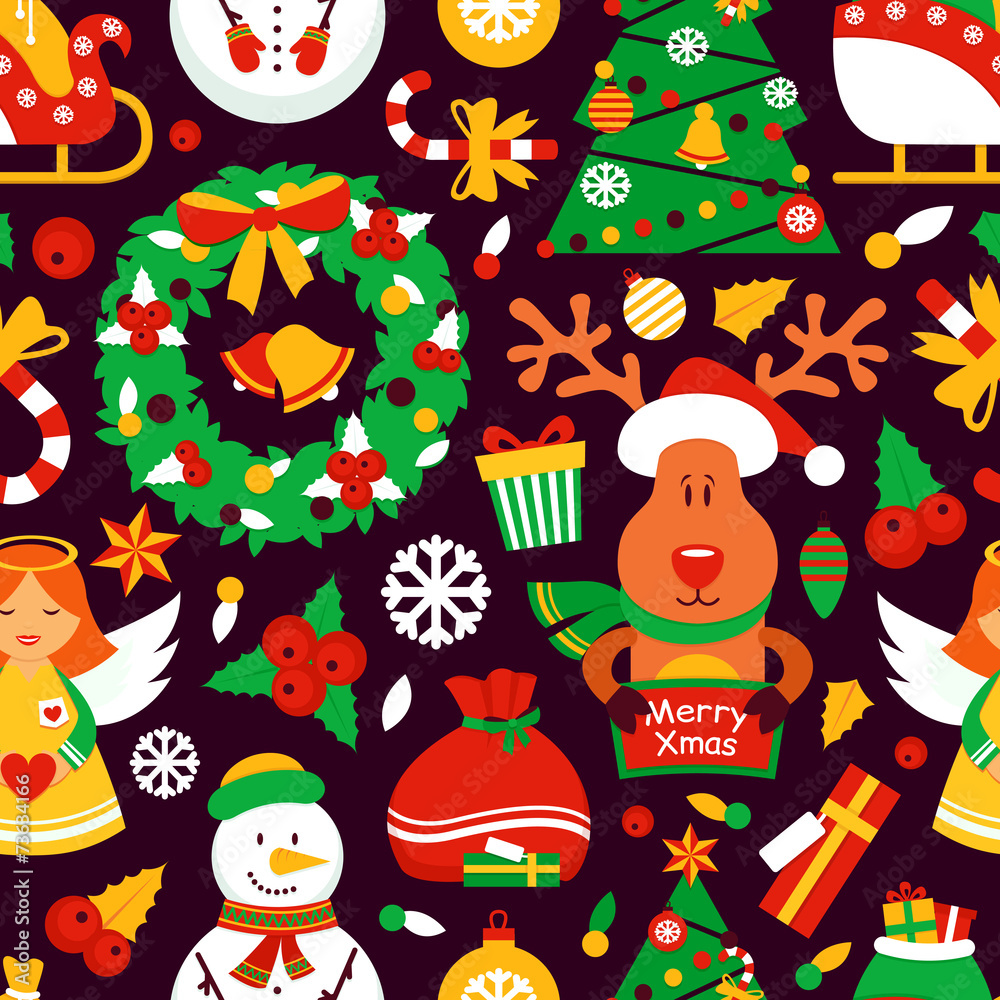 Christmas seamless pattern