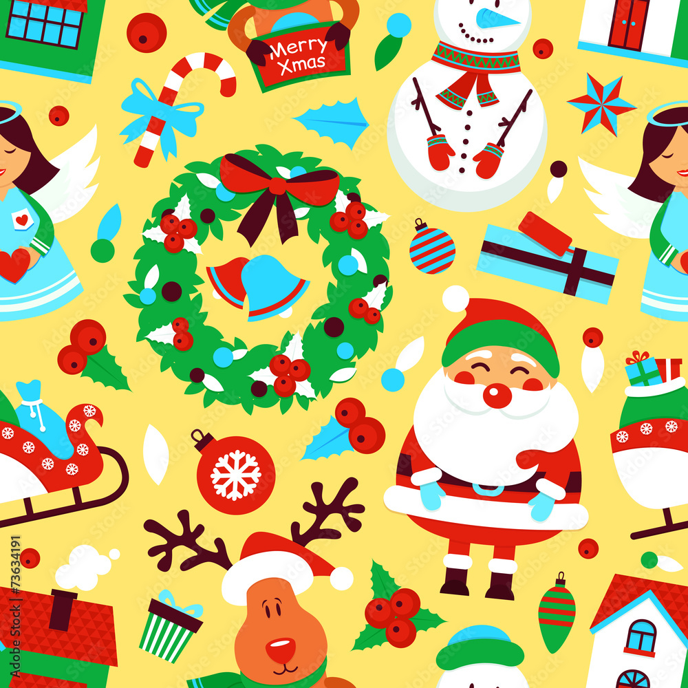 Christmas seamless pattern Christmas seamless pattern