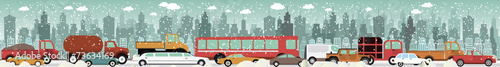 Traffic jam - Winter