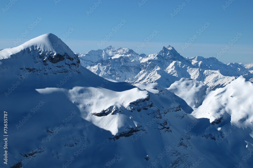 Mt Blanc, view from Glacier de Diablerets