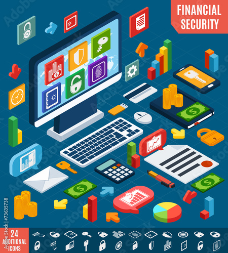 Isometric financial secure set