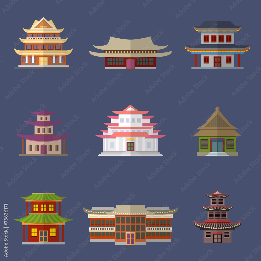 Chinese house icons