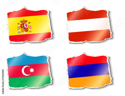 Free Download flags of the world, vector illustration - GFXLoad