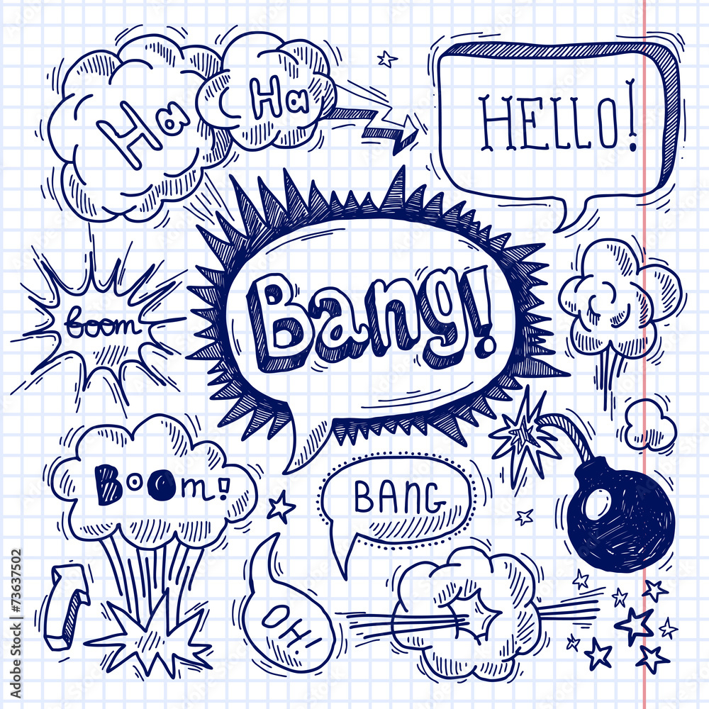 Comic text bubble blank Comic text bubble blank