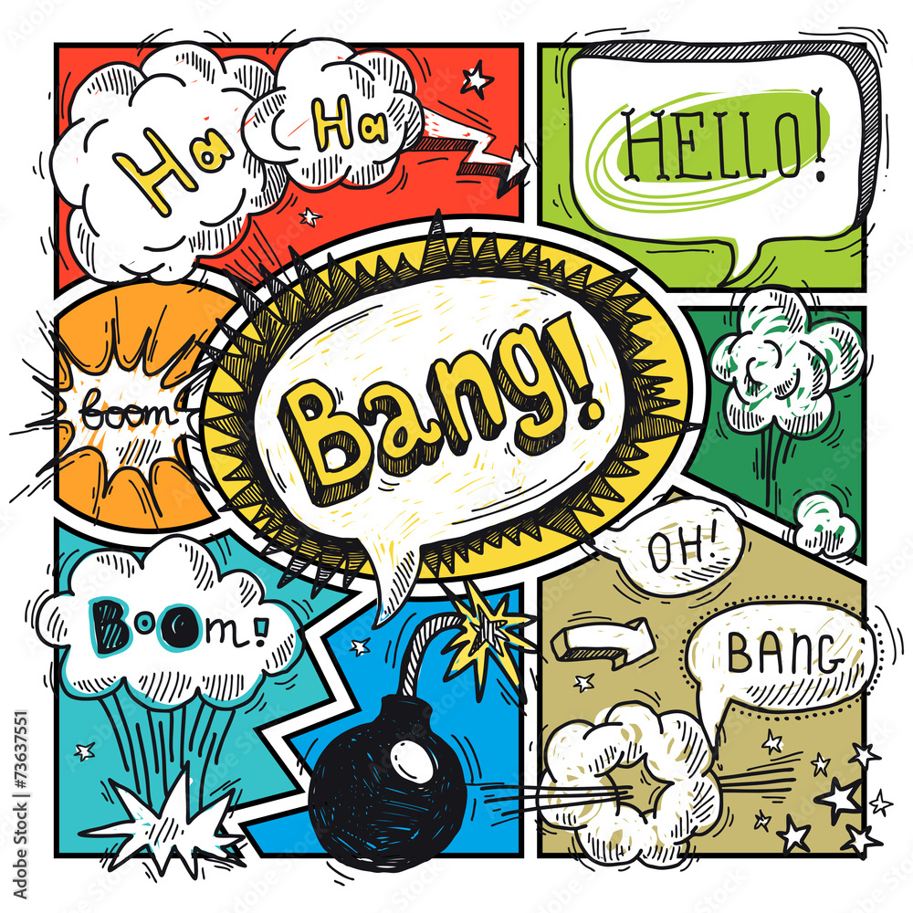 Comic speech bubble Comic speech bubble