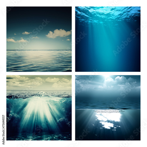 Abstract marine assorted backgrounds for your design