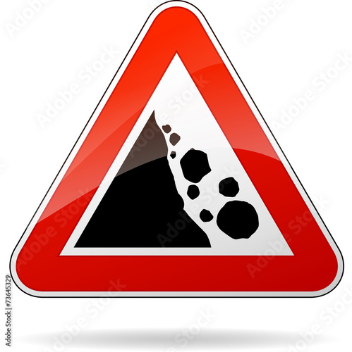 rockfall sign