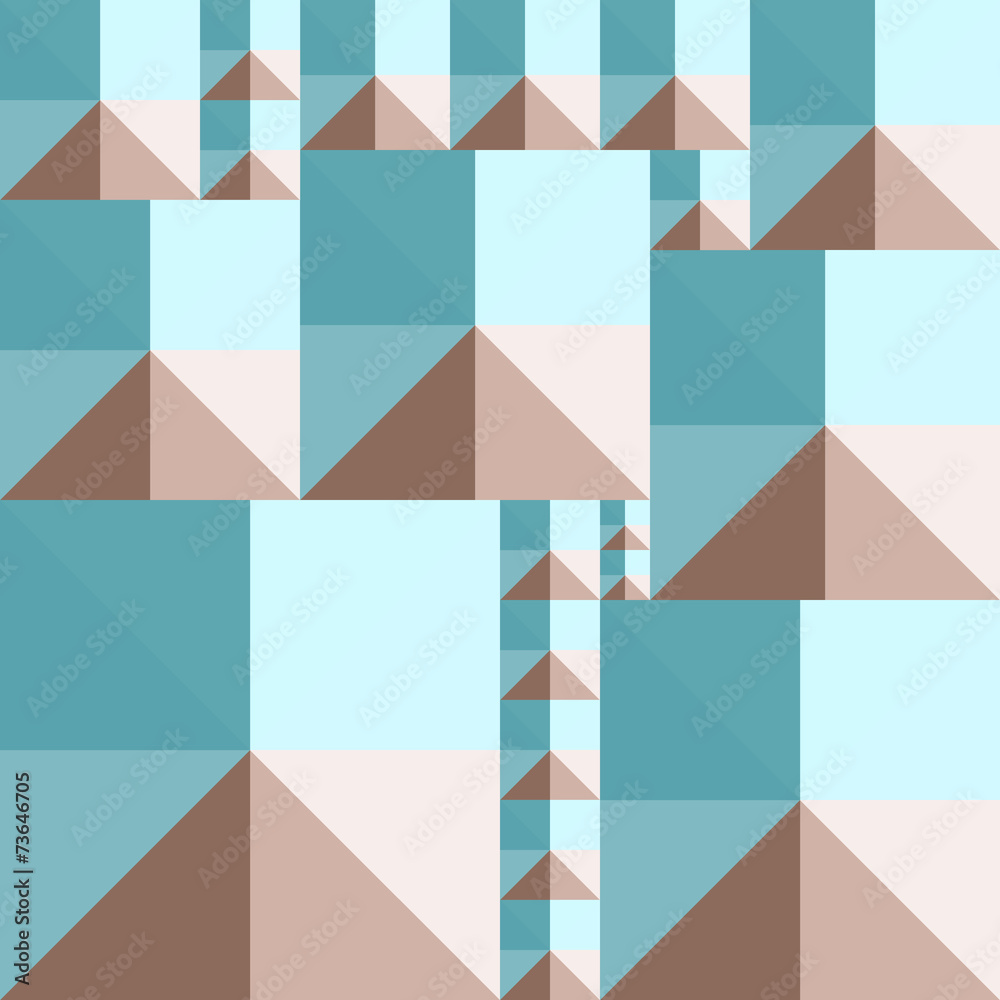 Fototapeta premium abstract geometric background of colored squares and triangles