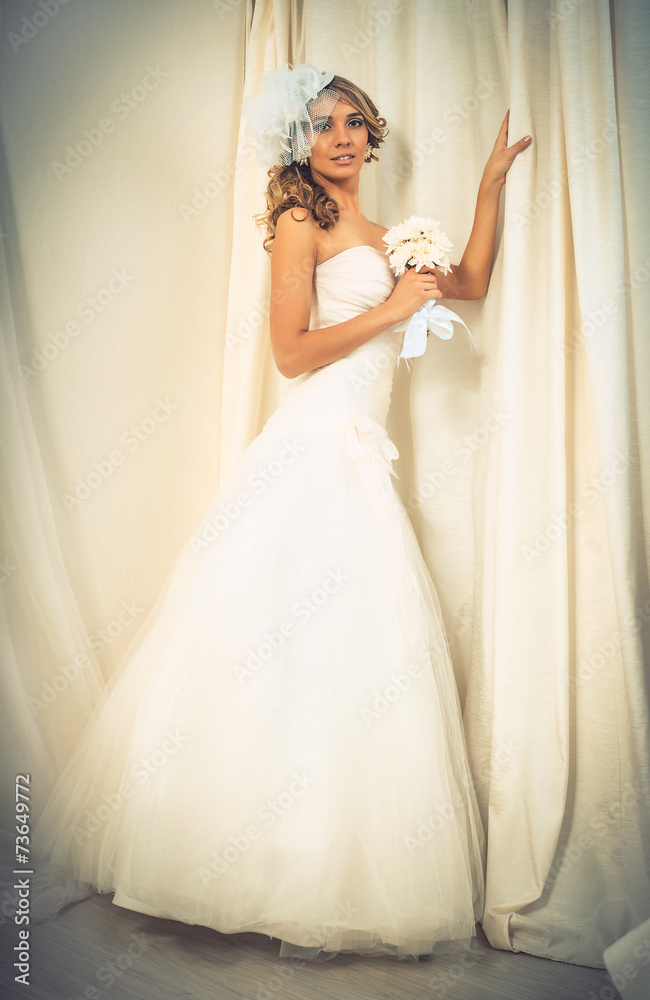 Fototapeta premium wedding, the bride