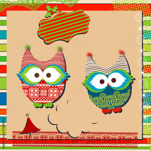 christmas owls