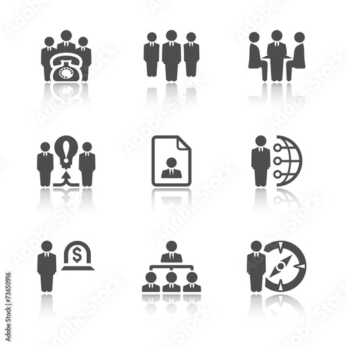 Business and management icons.