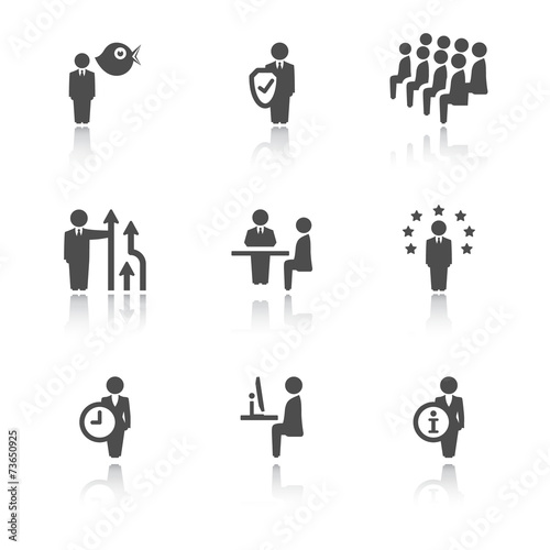 Business and management icons.