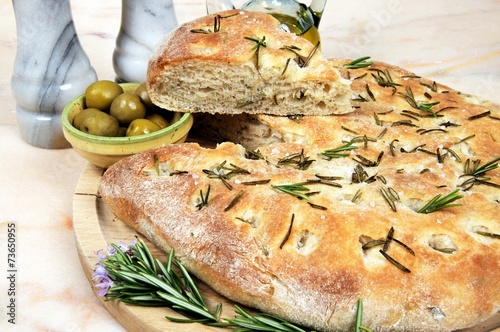 Rosemary focaccia bread © Arena Photo UK