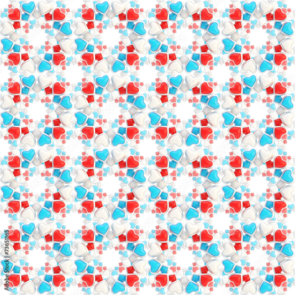 Background pattern made of hearts Background pattern made of hearts