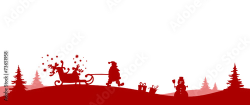 Silhouette Weihnachten Elche