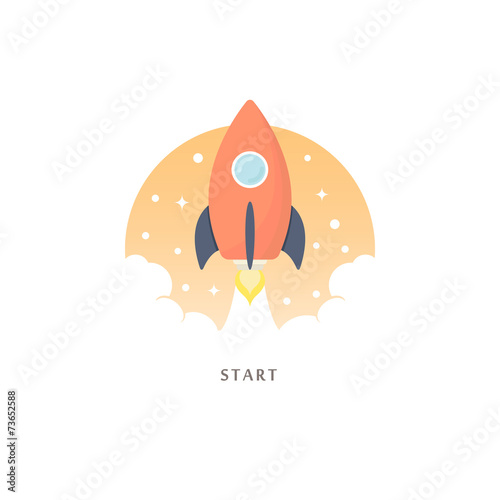 Start. Vector illustration.