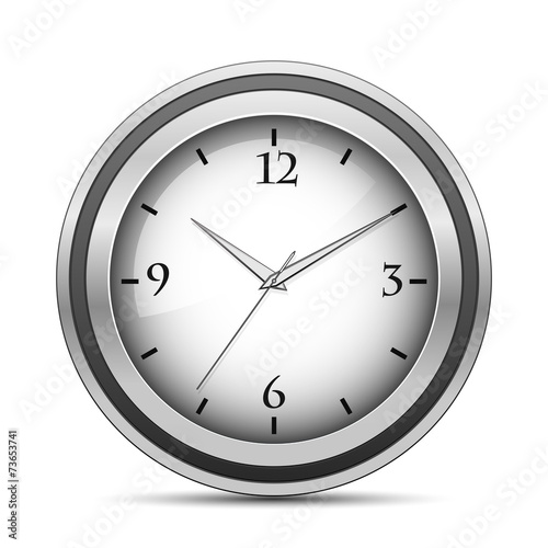 Chrome office clock