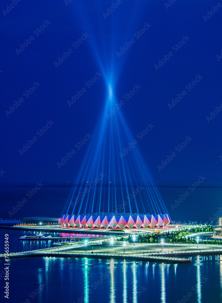 Obraz premium Baku - JUNE 11, 2014: Crystal Hall on June 11 in Azerbaijan, Bak