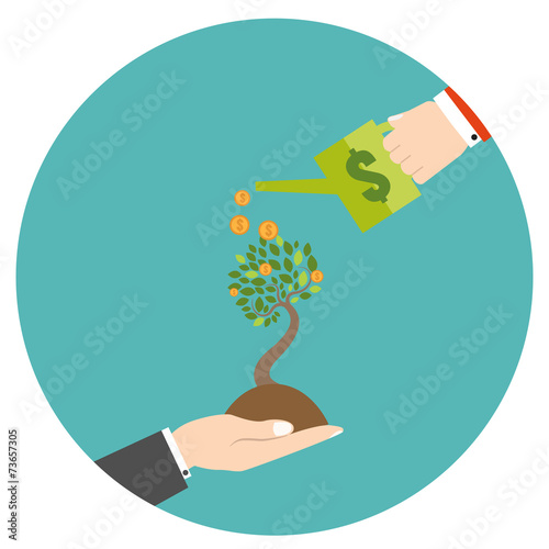 New business model. New business project start up.