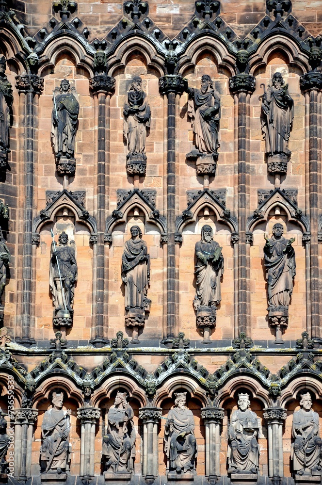 Lichfield Cathedral sculpture detail © Arena Photo UK