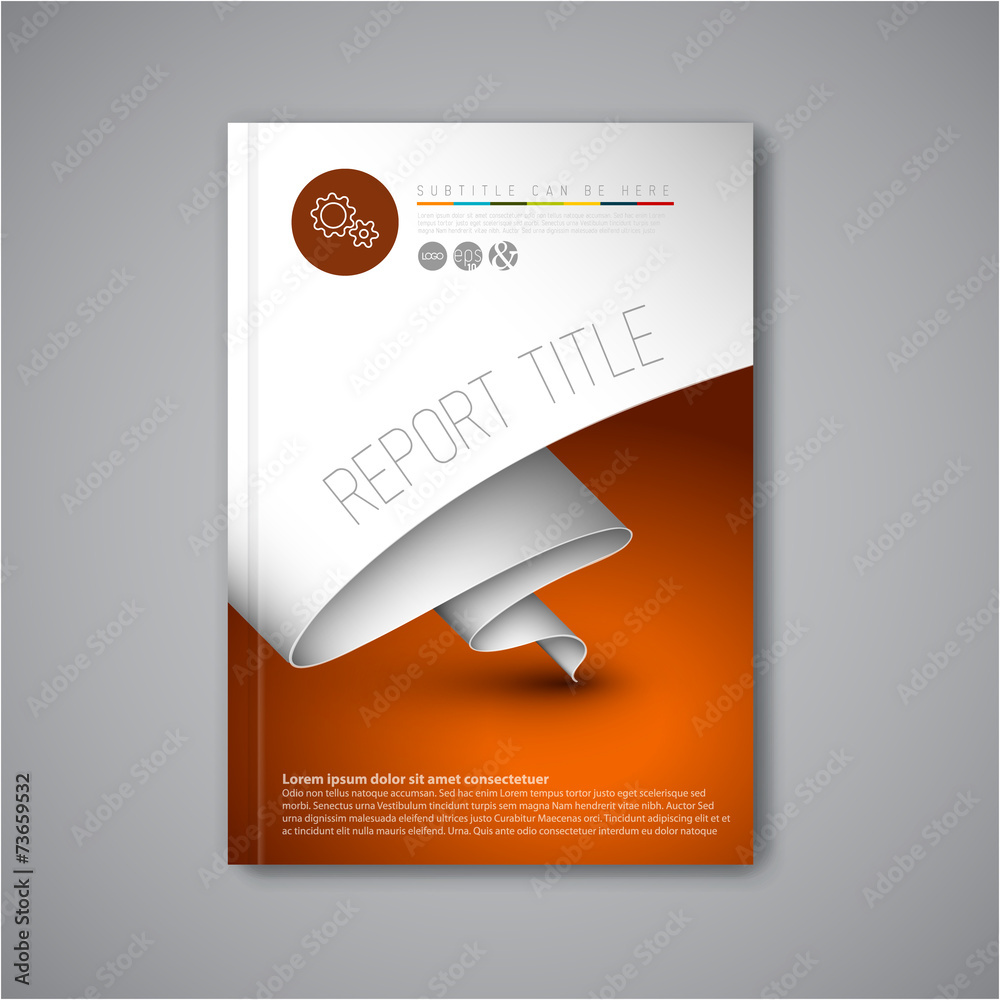 Modern Vector abstract brochure design template