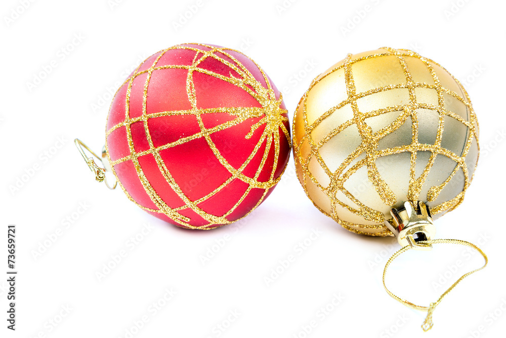 Christmas balls isolated on a white background. Christmas balls isolated on a white background.