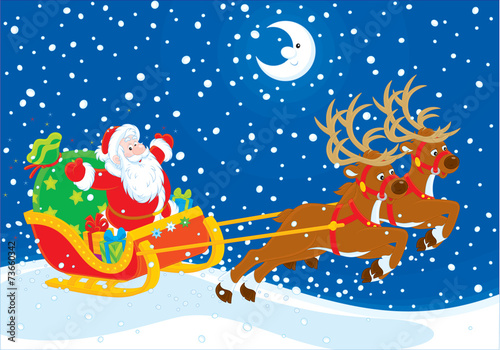 Sleigh of Santa Claus