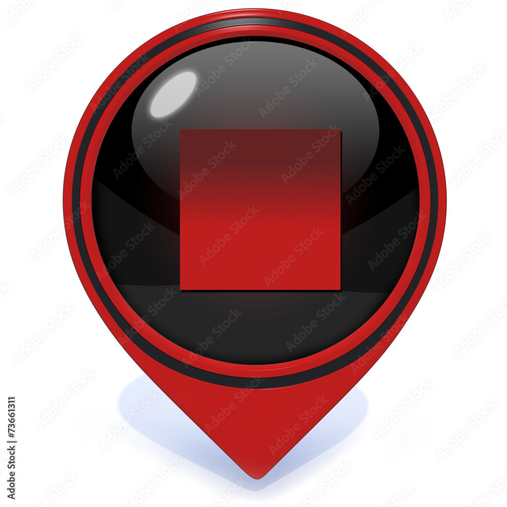 stop pointer icon on white background stop pointer icon on white background