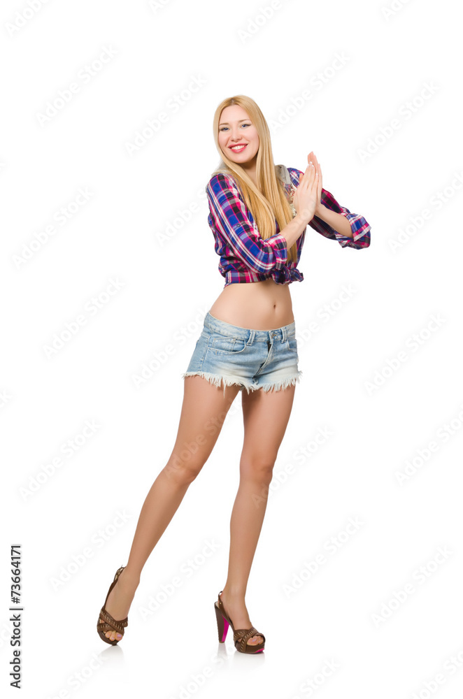 Young woman in fashion concept Young woman in fashion concept