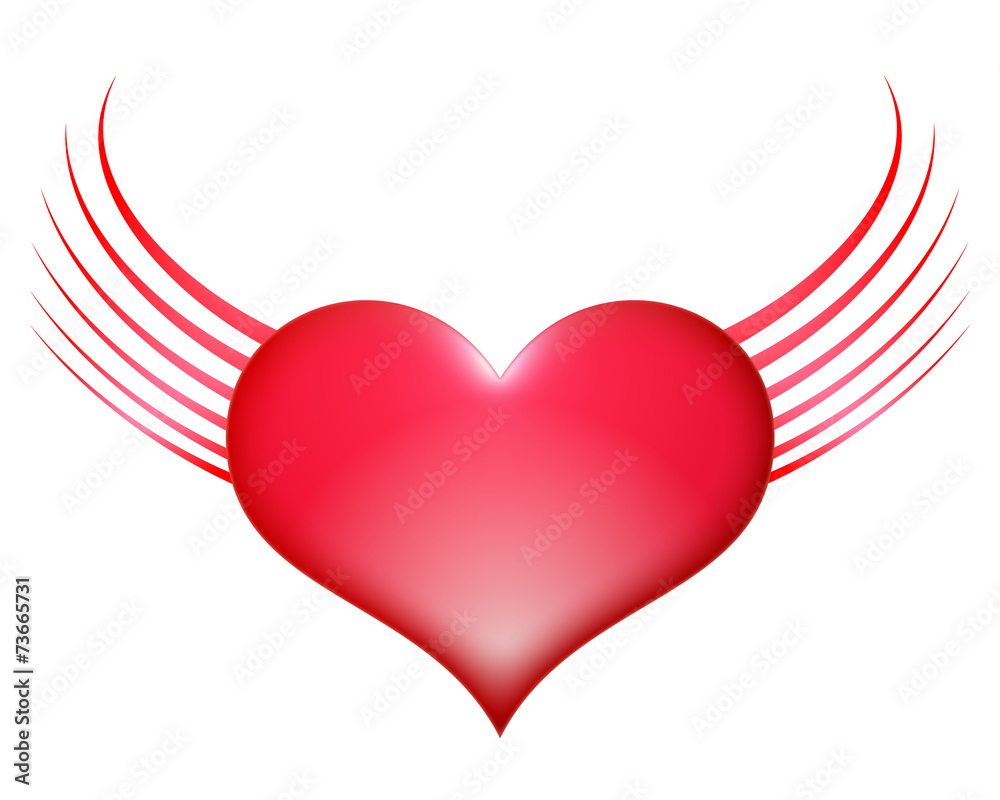 Heart with wings Heart with wings