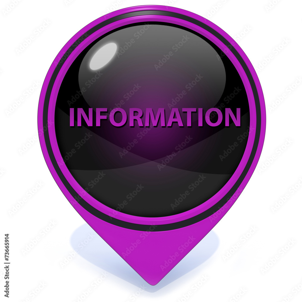 information pointer icon on white background information pointer icon on white background