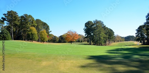 Golf Course in Autumn Season
