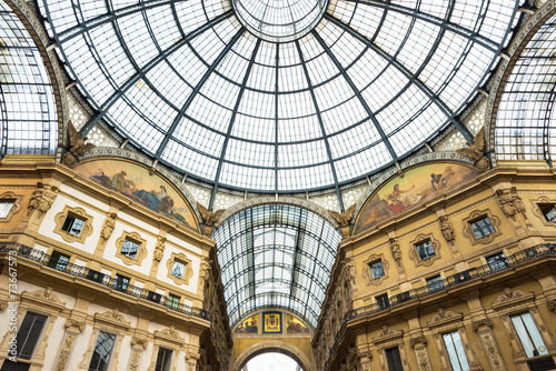 Vittorio Emanuele II Gallery in Milan  Italy
