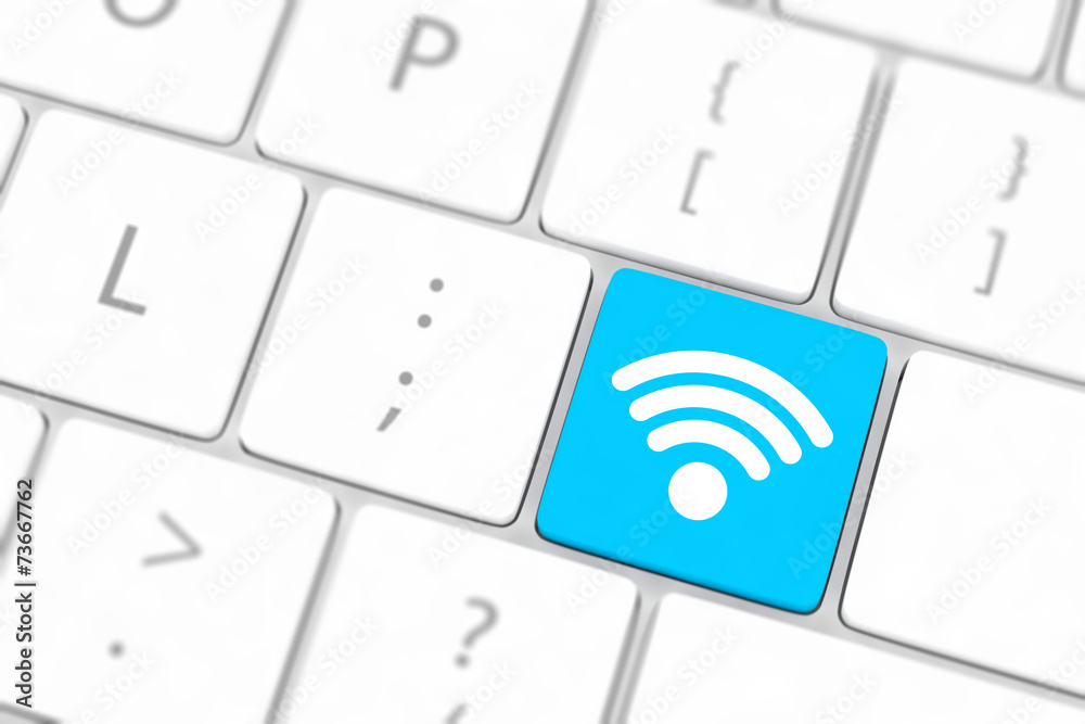 wifi concepts, with message on enter key of computer keyboard. wifi concepts, with message on enter key of computer keyboard.