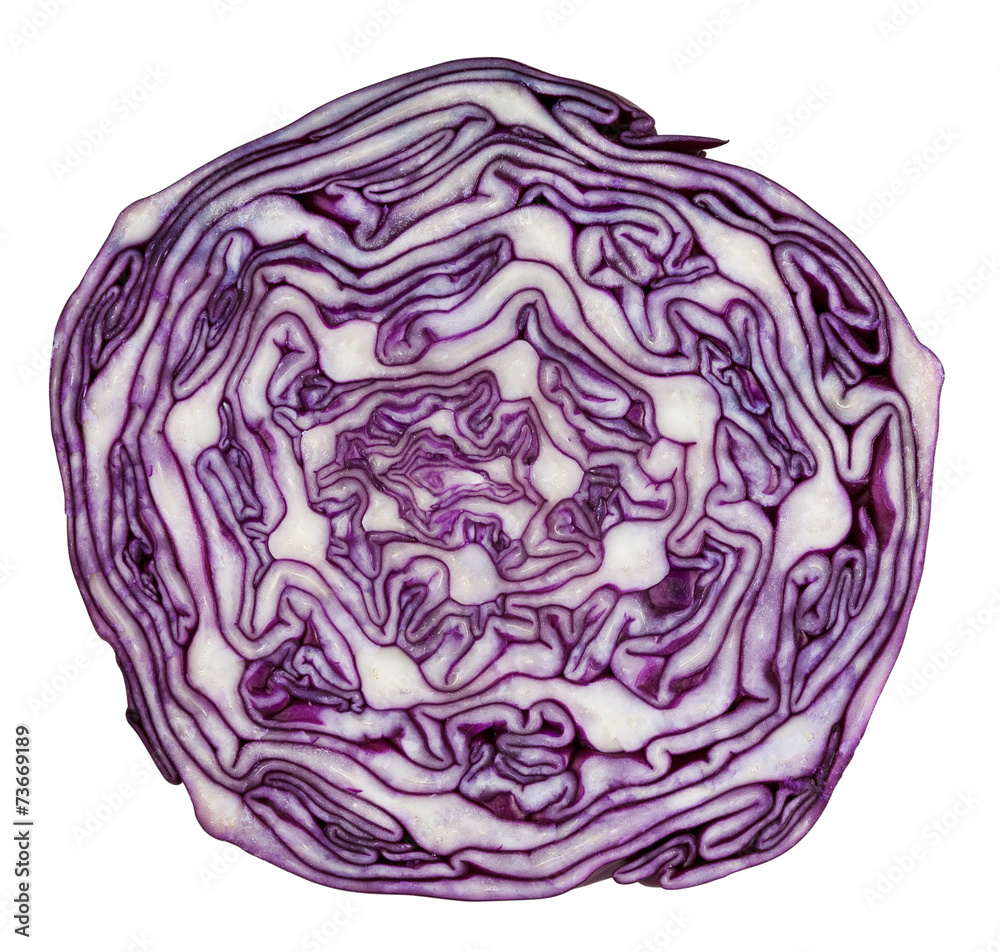 Red cabbage isolated on white background with clipping path Red cabbage isolated on white background with clipping path