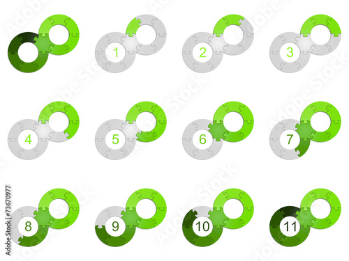 Circle Puzzle 11 - Green 2