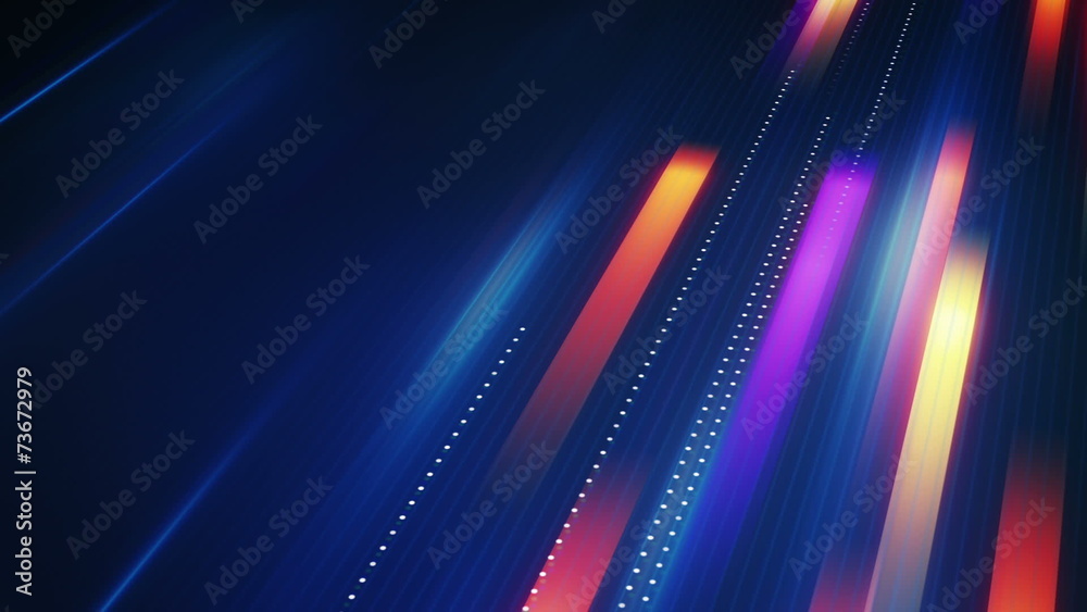 fast moving stripes symbolizing data transfer loop back