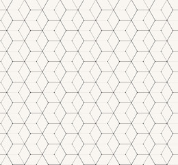 Crédence de cuisine Hexagone patrons Motif hexagones gris minimalistes  © maxlennon