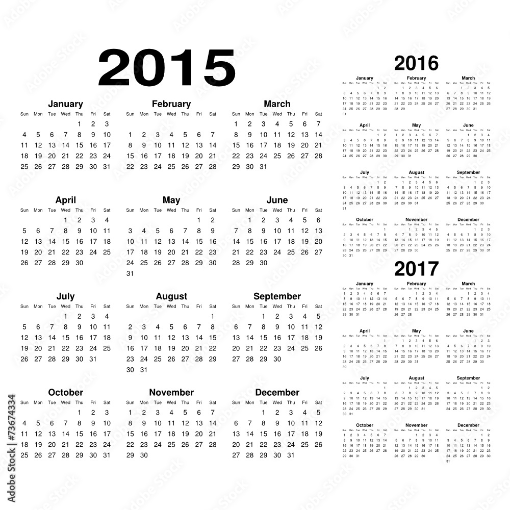 Calendarios 15-17