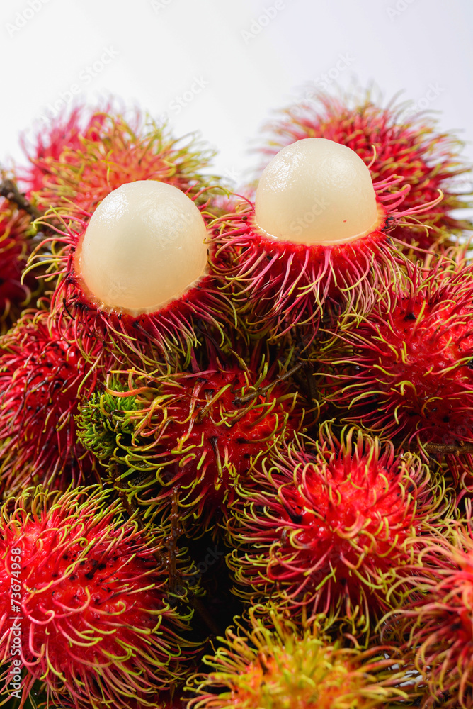 Asian fruit rambutan from Thailand Asian fruit rambutan from Thailand