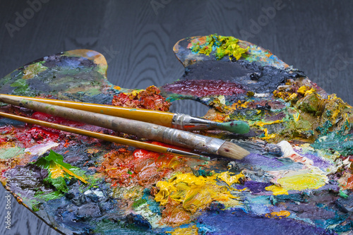 an artist's palette